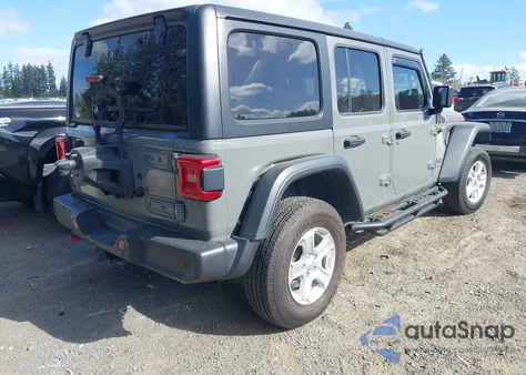 2021 Jeep Wrangler Unlimited Rubicon 4X4 из США, поврежденный, VIN 1C4HJXFN4MW658998